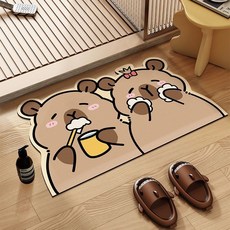 다다랜드 카피바라 빨아쓰는 규조토 발매트, 치카치카 카피바라