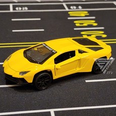 【台灣出貨】1:43合金超跑模型車，仿真警車合金模型，兒童玩具賽車, 藍博【黄】, 1個