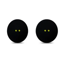 2 Pcs/4Pcs 고무 스쿼시 공 더블 옐로우 포인트 훈련 속도 스포츠 볼라 도트, 2pcs balls yellow