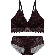 게스 속옷 언더웨어 홀리데이 블랙레이스 하트브라렛레이스팬티세트CWBRB17 GZL758 DFP543