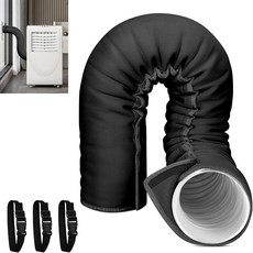 Portable Air Conditioner Hose Cover Only for 5Inch Hose - Black