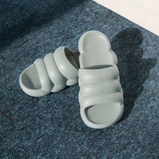 힐링스팟 푹신한 구름 슬리퍼, 블루, 1개