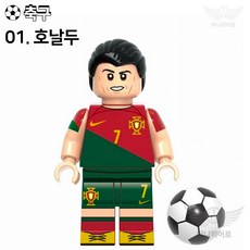 핸드브릭 팩토리 커스텀 미니브릭 피규어 축구선수 피파 싸커 플레이어 호환 블록호환, 01. 호날두