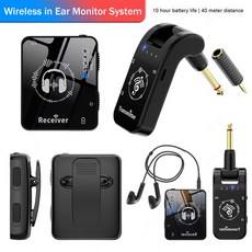 무선 인이어 모니터 송신기 라이브 스튜디오 리시버 시스템 리허설 충전식 공연용 밴드 배터리 10 시간 수명, 01 CHINA