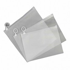 반투명 고리 지퍼백 24x15 화장품지퍼백 지퍼팩봉투 소분지퍼백 미니지퍼팩 미니지퍼백 소형지퍼백 화장품, 1개, 1매입