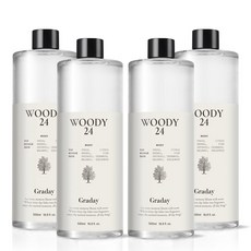 그라데이 디퓨저 리필액, 4개, 500ml, 우디 24