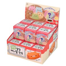 랜덤 말랑 애니멀 만두 18개(박스) 말랑이 말랑모찌 스퀴시, 1박스