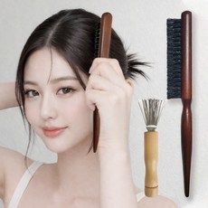 셀담 볼륨업 윤기나는 머리 돈모 헤어 브러쉬, 1개, 우드