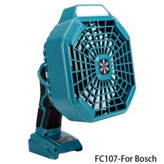 Bosch 무선 휴대용 선풍기 14.4-18V 배터리 호환 3W LED 조명, FC107