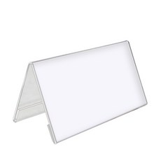 V형 아크릴 네임택 스탠드 pop 안내판 스탠드, 1개