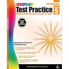 Spectrum Test Practice Grade 5 : With Free Online Resources for each U.S. State