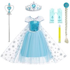 Uni Angel 冰雪公主連身裙+配件組 5入