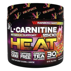VMI SPORTS 左旋肉鹼 1500 熱, 87g, 1罐, 彩虹糖口味