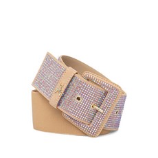 파트리지아페페 라인스톤 장식 벨트