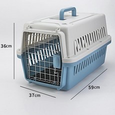 휴대용 외출용 차량용 케이지 소형 대형견 전용 애완동물 반려견 체크박스 고양이, 31 헤이즈블루(12.5kg이하