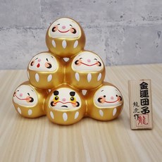 1529 Design 日本開運招福 幸福六金運達摩 - 招財擺飾, 1個