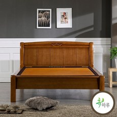 메세 뉴송원목 퀸침대 흙침대