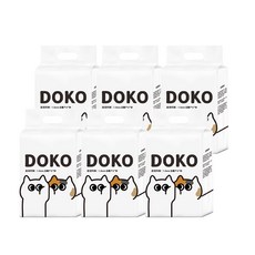 (豆腐砂 木薯砂)凝結除臭無粉塵貓砂, 1套, DOKO速凝阿姨 1.5mm豆薯砂_6入, 16kg, 豆奶味