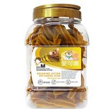 愛可嚼 X型潔牙棒 狗零食 700g, 1個, 愛可嚼X型潔牙棒桶裝花生M