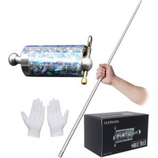 장난감 촉감 신기 OUERMAMA 150CM 실버 컬러 매직 등장 지팡이 영상 튜토리얼 스테이지 트릭