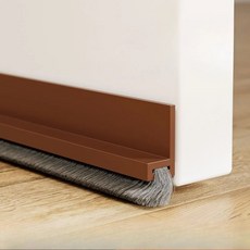 約翰家庭百貨 門底毛刷 門縫密封條 擋蟲防風氣密條, 棕, 1個