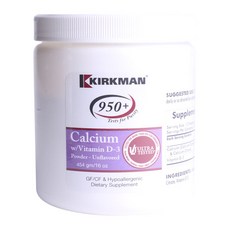 KIRKMAN 維他命D-3鈣補充粉 無味, 1個, 454克