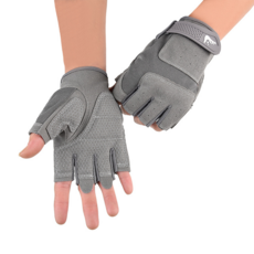 투바이젠 자전거 라이딩 장갑 등산 헬스 반장갑, 1세트, 그레이