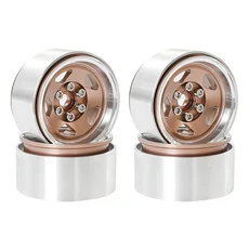 RC 림 4개 1.9인치 비드락 RC 휠 림 세트 휠 허브 (1:10 RC 크롤러 Axial SCX10 II 90046 SCX10 III AXI030, 04 4pcsB