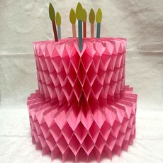 만들기용 종이케이크 핑크 케익 cha*697UD