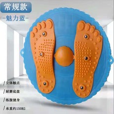 공기주입식 스탭퍼 발지압 유산소 실내 걷기 운동기구, AB. 복숭아꽃 모양 허리 비틀기 디스크 블루