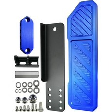 지프 랭글러 JL 4XE 글래디에이터JT 2018-2022용 데드 페달 패드 커버 알루미늄 미끄럼 방지 왼쪽 발판 킥 패널, blue