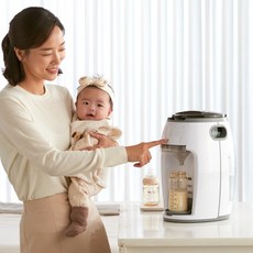 리하스 자동분유제조기 + 깔때기, KHV-001(화이트)