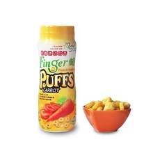 貝比斯特手指泡芙 寶寶餅乾 米餅蔬菜圈圈, 1個, 胡蘿蔔 / 1359, 45g, 胡蘿蔔