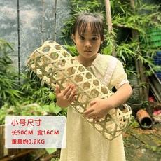 대나무 죽부인 쿨죽부인 단단한바디필로우 대나무죽부인 여름용쿨베개, 소형 50cm 16cm