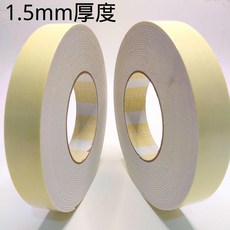 GOLDEN TOP 海綿雙面膠帶 1.5mm 厚度, 1個, 寬1.2CM*長8米 3卷