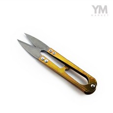 YM 스프링 쪽가위 금색 1P 실밥제거