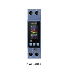 Din 레일 AC 모니터 KWS-303WFKWS-303LKWS-303 8-in-1 100-290V 40A 역률 주파수 KWH 미터 WiFi 제어, 02 KWS 303, 01 China Mainland