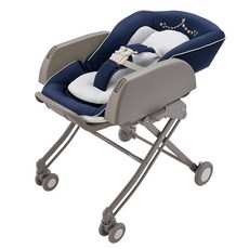 Aprica 愛普力卡 YuraLism Smart 標準款-藍海樂園 (0-4歲手動安撫搖床) 餐搖椅 餐椅