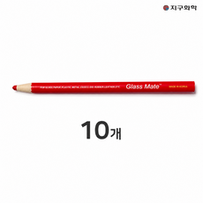 지구화학 글라스 메이트 빨간색연필 채점용 10개, 1개