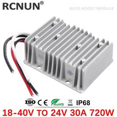 RCNUN 부스트 벅 전력 컨버터 자동차 태양광용 전압 안정기 레귤레이터 CE RoHS DC 18-40V 36V 24V 2, 10 840V to 12V 25A