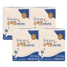 디어스킨 슈퍼롱 오버나이트 8p x 4팩 43cm, 오버나이트 이상, 8개입, 4세트