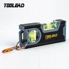 툴리드 미니 수평계 레벨기 자석 수평 측정기 DIY 공구 작업용 휴대용 측정기, 1개