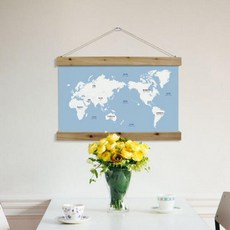 ca344-우드스크롤_60CmX40Cm-세계지도(한글)