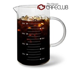 카페클럽 내열유리 드립 커피 계량 서버, 1개, 1L, 계량서버 리뷰선할인