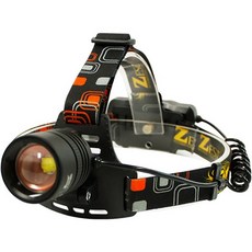 제스트 충전 LED 헤드랜턴 Z-HP50C 줌기능 헤드꺾임 초경량 랜턴 3600루멘, 1개