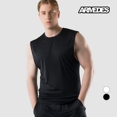 아르메데스 남성용 기능성 오버핏 짐웨어 민소매 AR-124