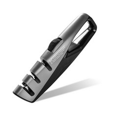 DFMEI 定角磨刀器，多角度調節廚房磨刀工具, 1個, 黑灰色(散裝)