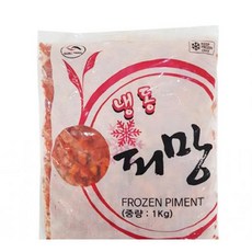 냉동 홍피망 깍뚝썰기 1kg, 1개