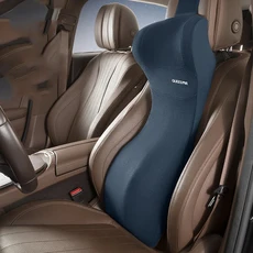 자동차 머리 받침 허리 보호 시트 등받이 요추 지지대 통합 키트 쿠션, 1개, Blue