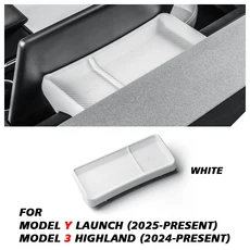 Tesla Model 3 Highland 2024 및 Y Launch 후면 스크린 보관함 대시 보드 브래킷 티슈 박스 트레이 ECT 패, 02 WHITE